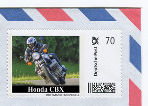 Die erste Honda CBX als streng limitierte Briefmarke!
